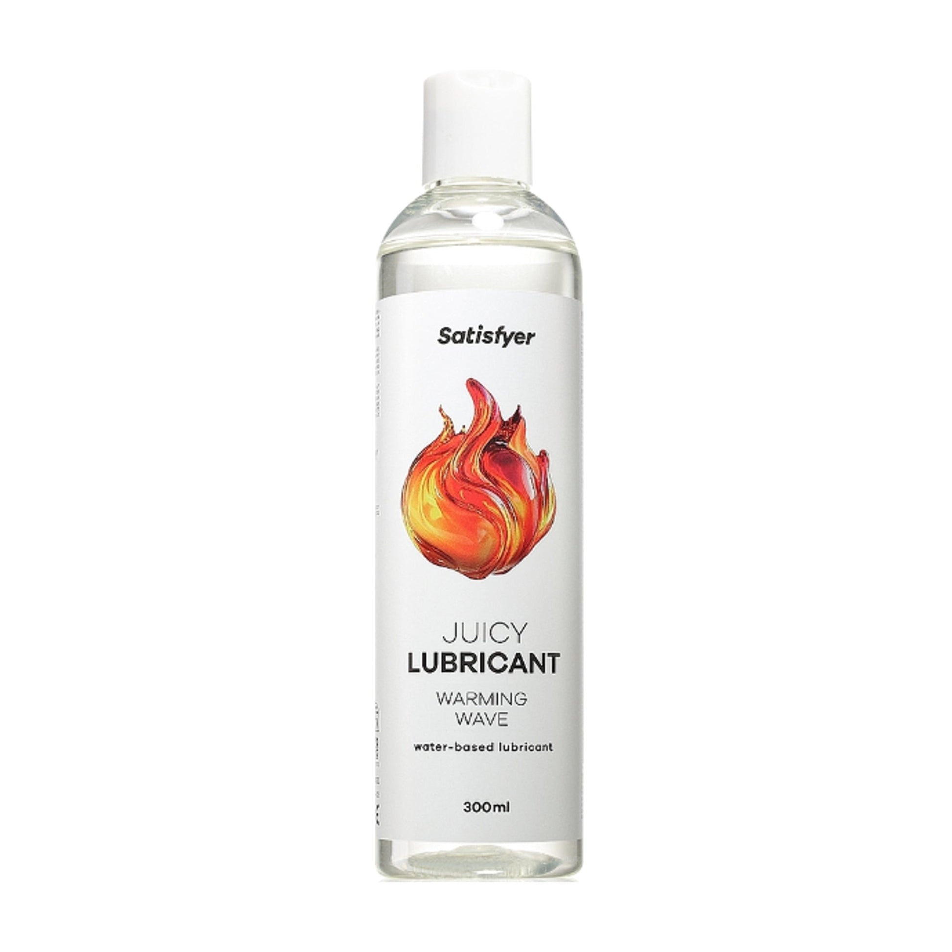 Satisfyer Juicy Warming Wave Lube 300ml retail packaging