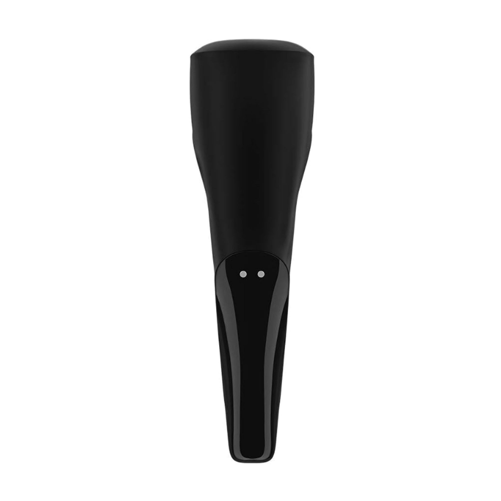 Rear view of masturbator showing magnetic charging points