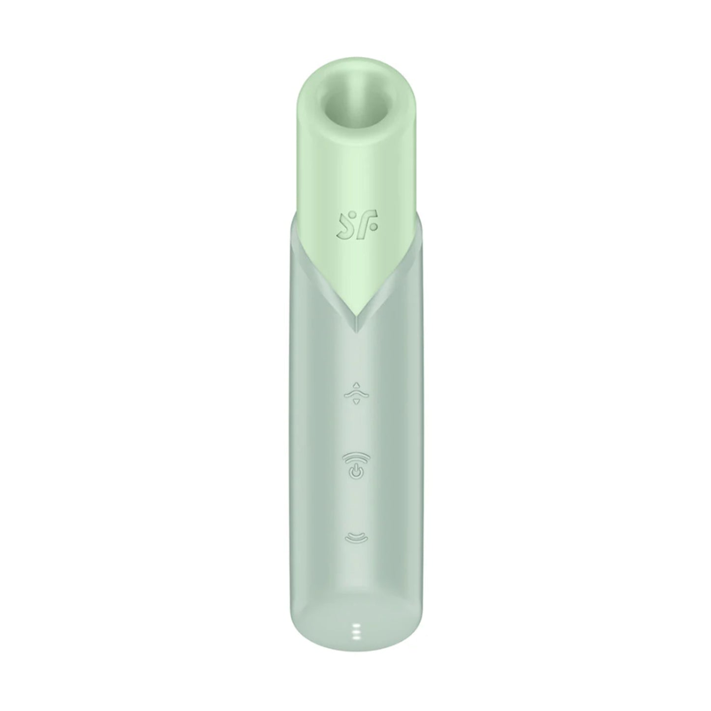 Front view of Naughty Kiss air pulse vibrator 