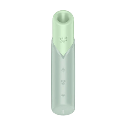 Front view of Naughty Kiss air pulse vibrator 