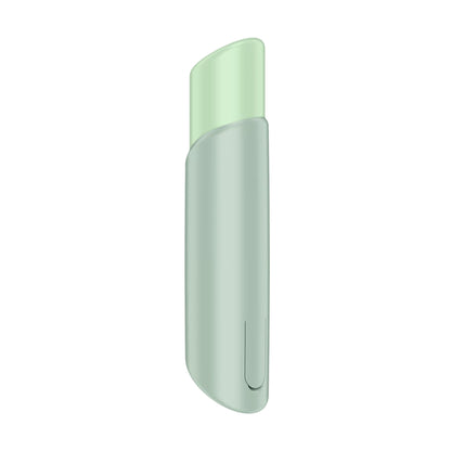 Side profile showing angled lipstick-inspired design 