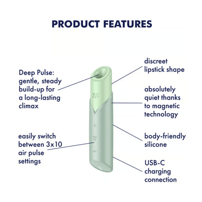 Feature graphic showing adjustable Deep Pulse system 