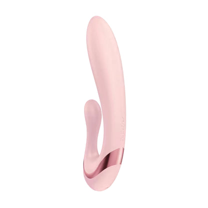 Angled view showing curved shaft and clitoral stimulator