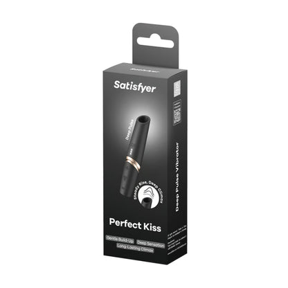 Satisfyer Perfect Kiss Air Pulse Clitoral Stimulator in retail packaging