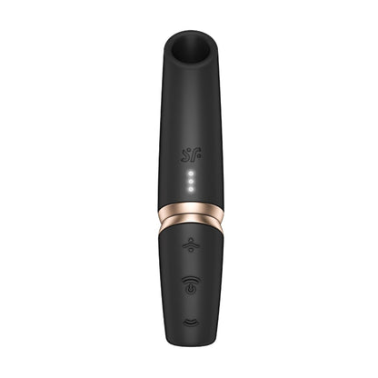 Front view showing controls and LED position indicators