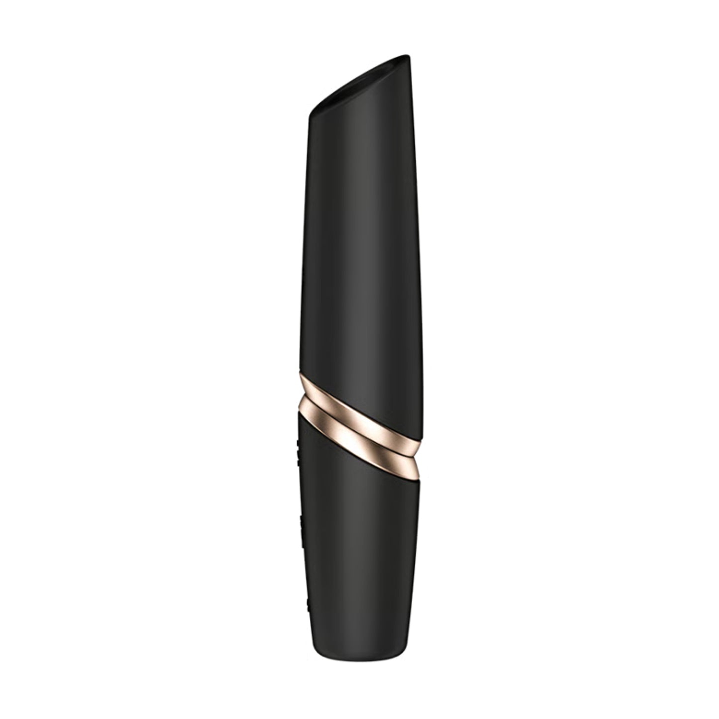 Side profile showing angled stimulation opening