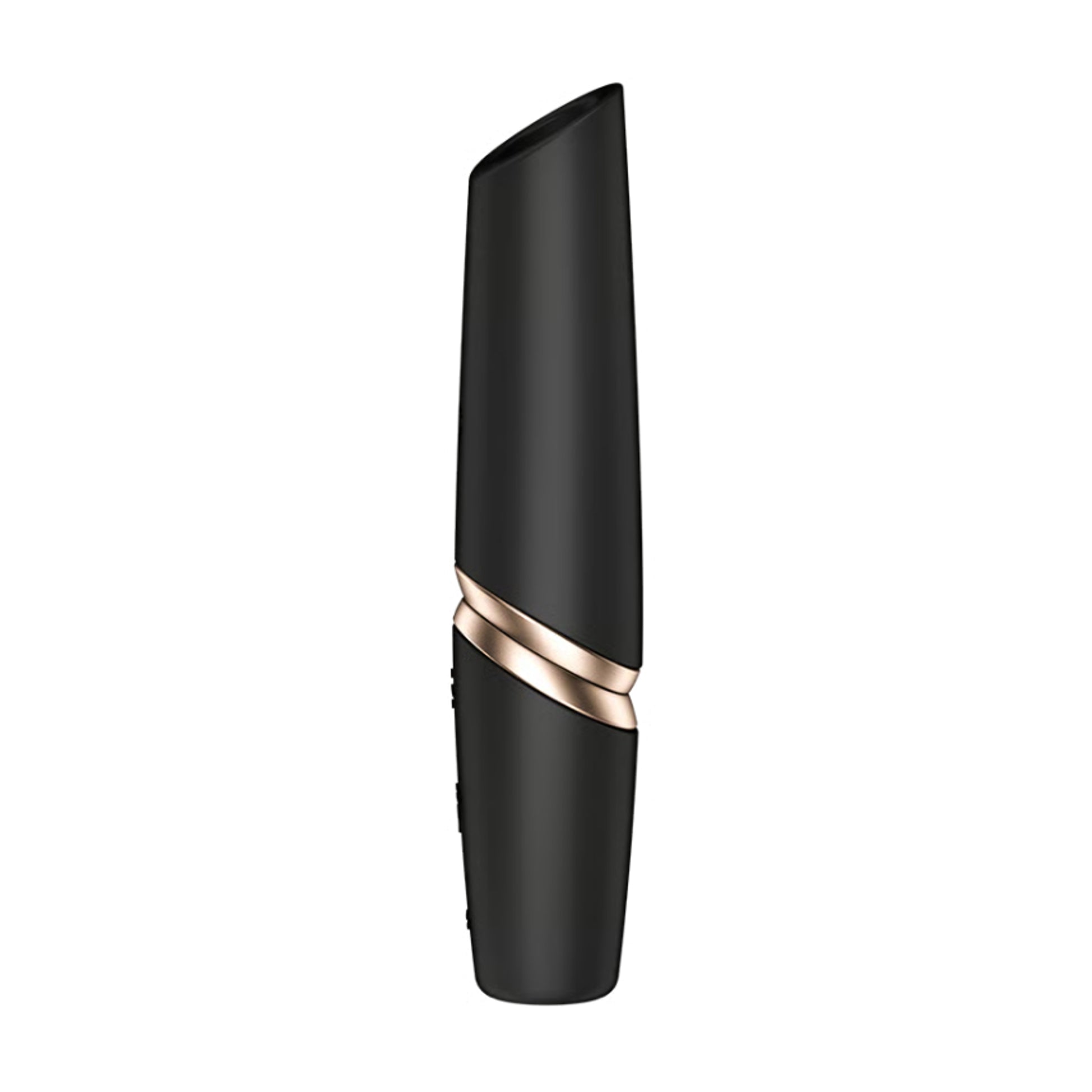 Side profile showing angled stimulation opening