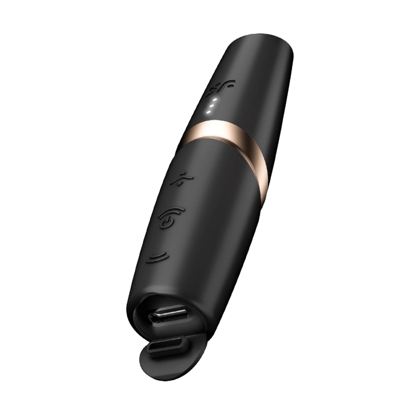 Angled view showing USB-C charging port and base