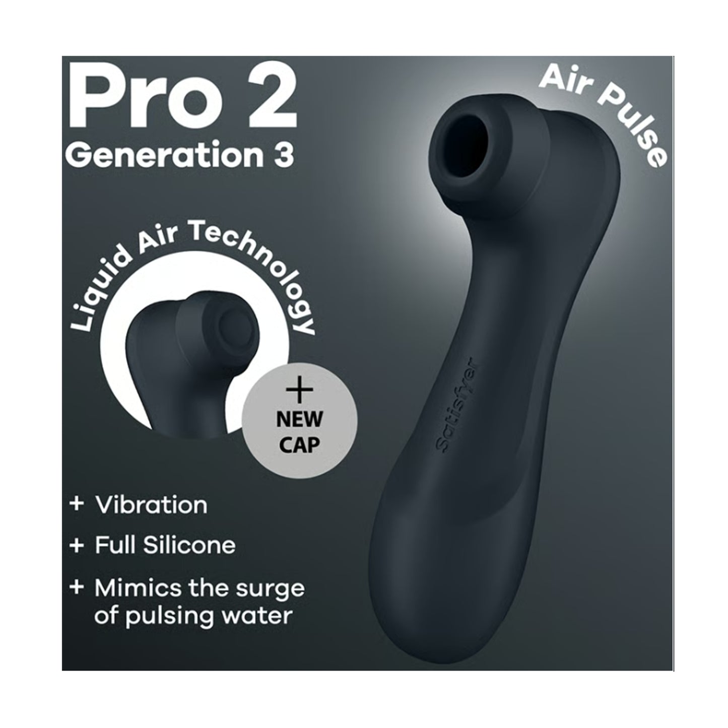 Promotional image showing Satisfyer Pro 2 Gen 3 features 