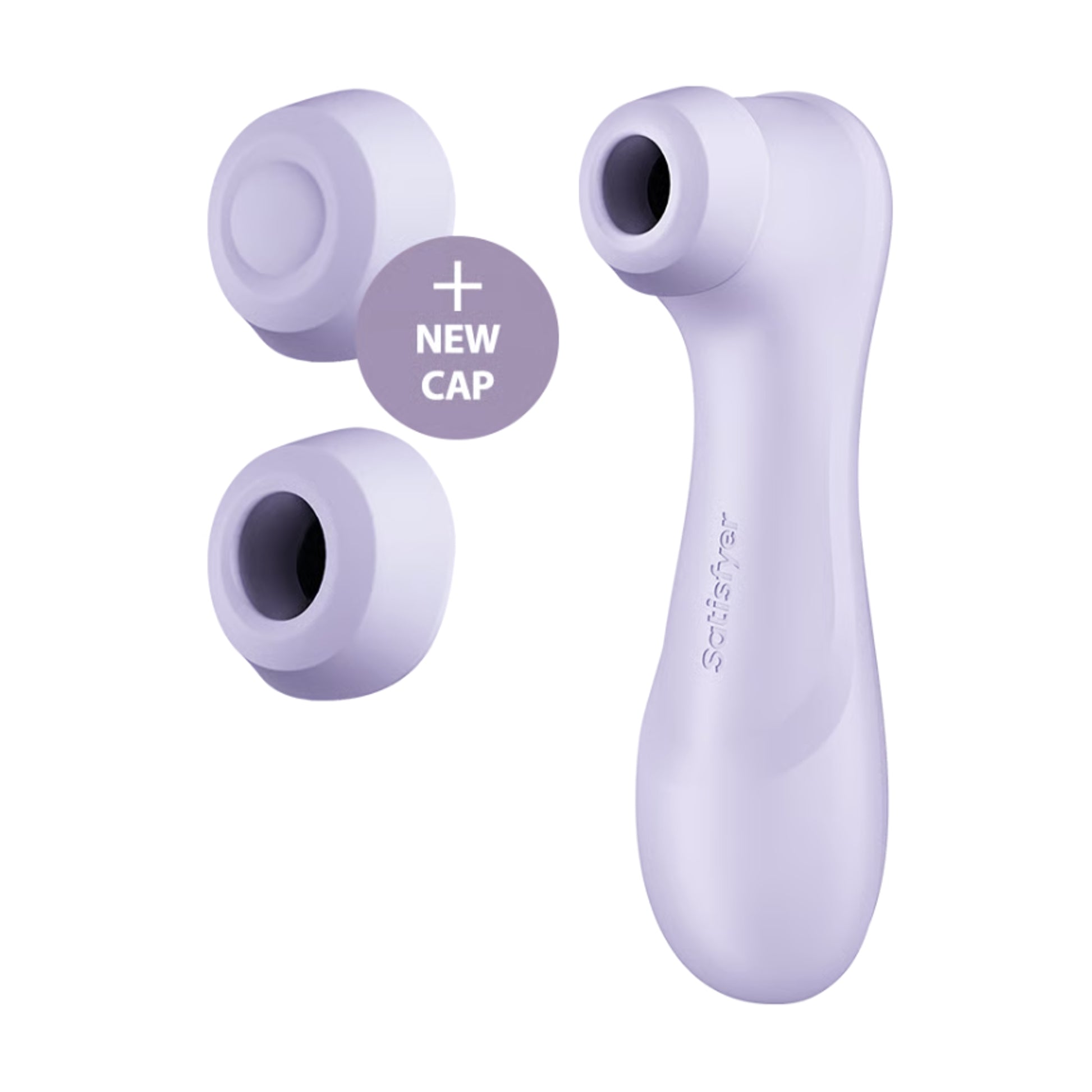 Purple air pulse vibrator with interchangeable stimulation caps 