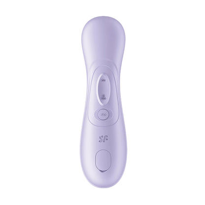 Rear view showing Purple controls and charging cover 