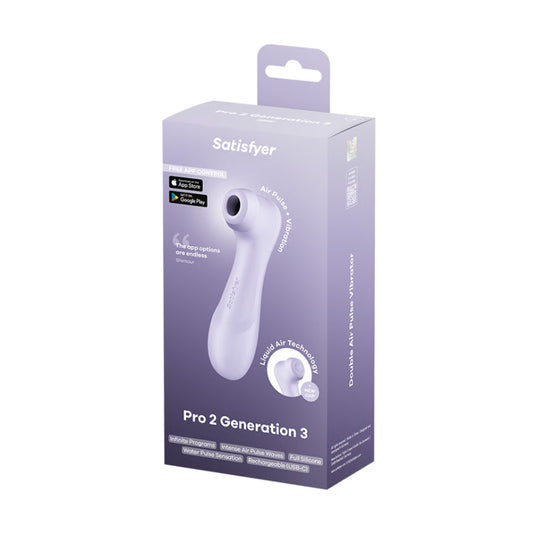 Satisfyer Pro 2 Gen 3 Connect Purple in retail packaging 