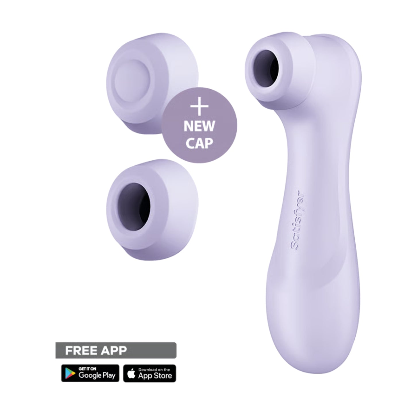 Purple air pulse vibrator with interchangeable stimulation caps 