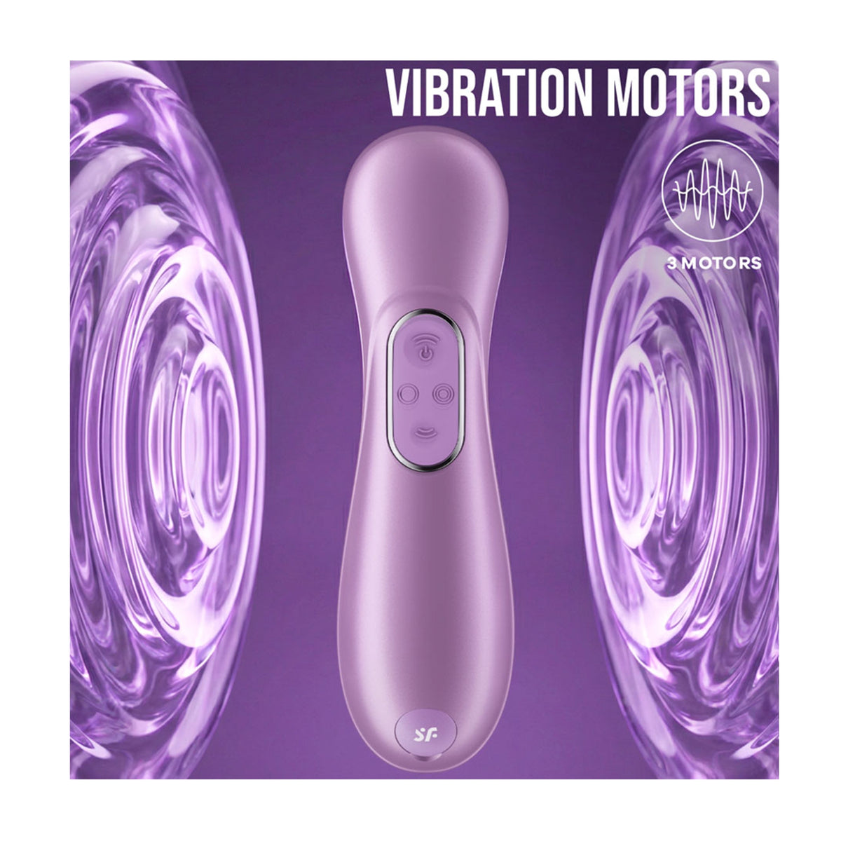 Rear view showing dual vibration motors