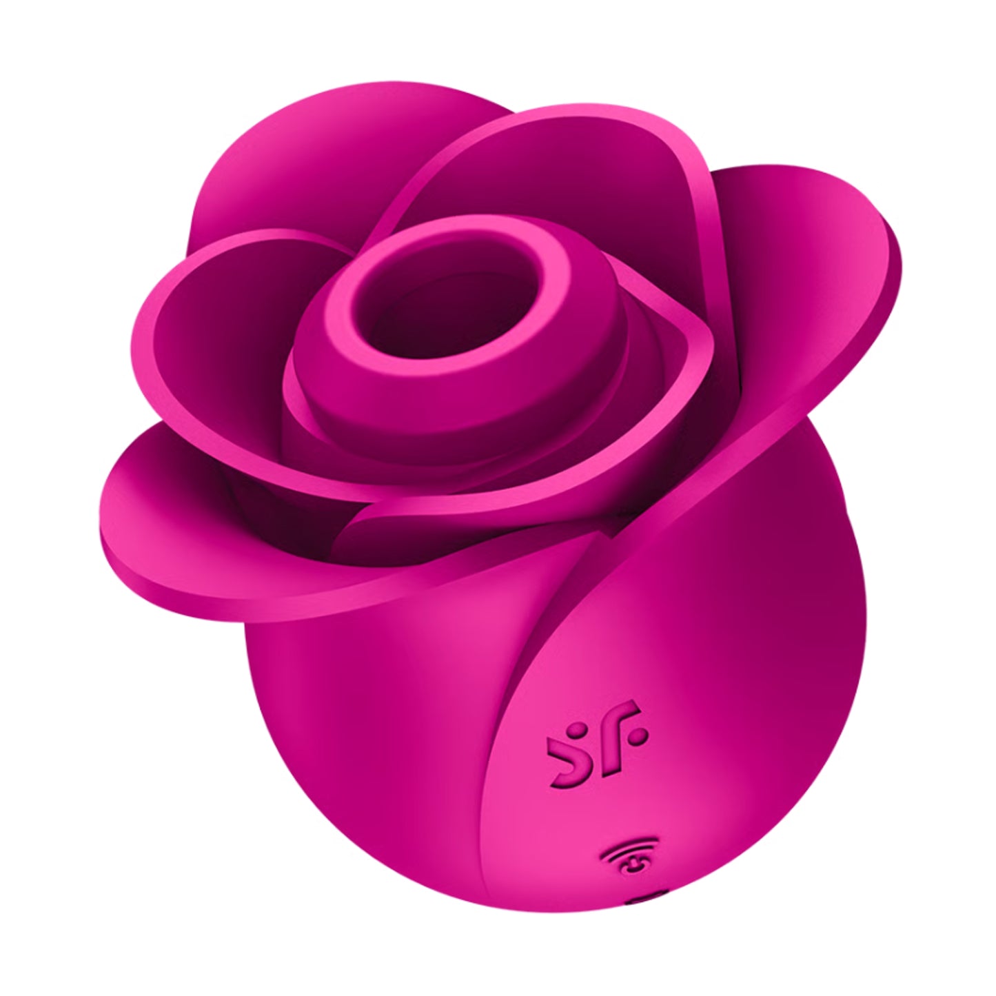 Front view of Modern Blossom rose air pulse vibrator 