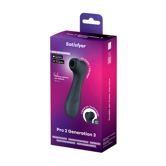 Satisfyer Pro 2 Gen 3 Connect Black in retail packaging 