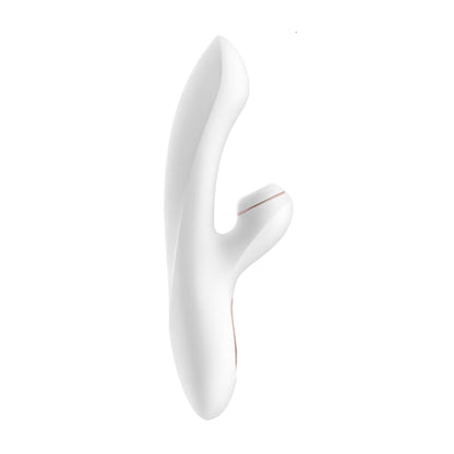 Rabbit vibrator side profile showing curved shaft