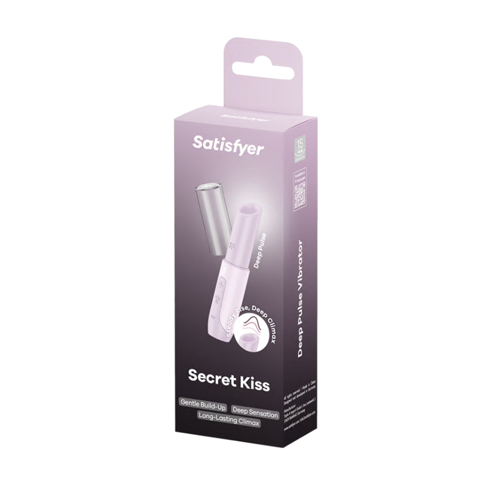 Satisfyer Secret Kiss Air Pulse Clitoral Stimulator in retail packaging