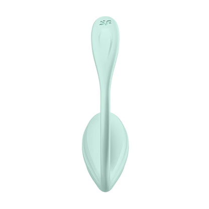 Front view of wearable vibrator showing slim flexible tail