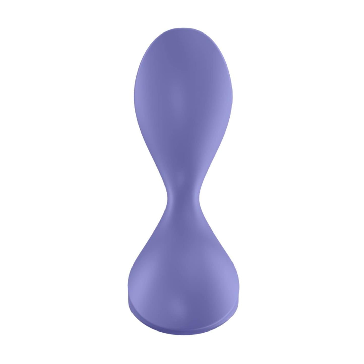 Front view of insertable plug and wide base