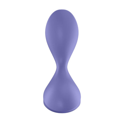 Front view of insertable plug and wide base