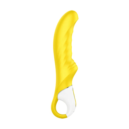 Left side view of yellow G-spot vibrator