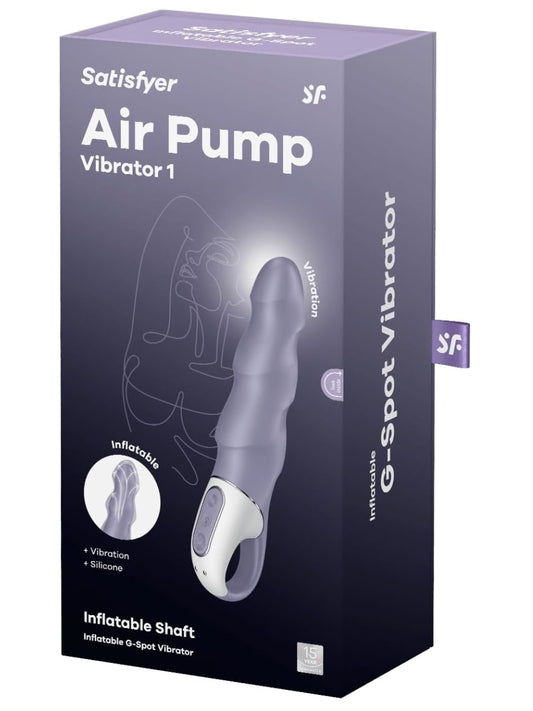 Satisfyer Air Pump 1 Inflatable G-Spot Vibrator Grey
