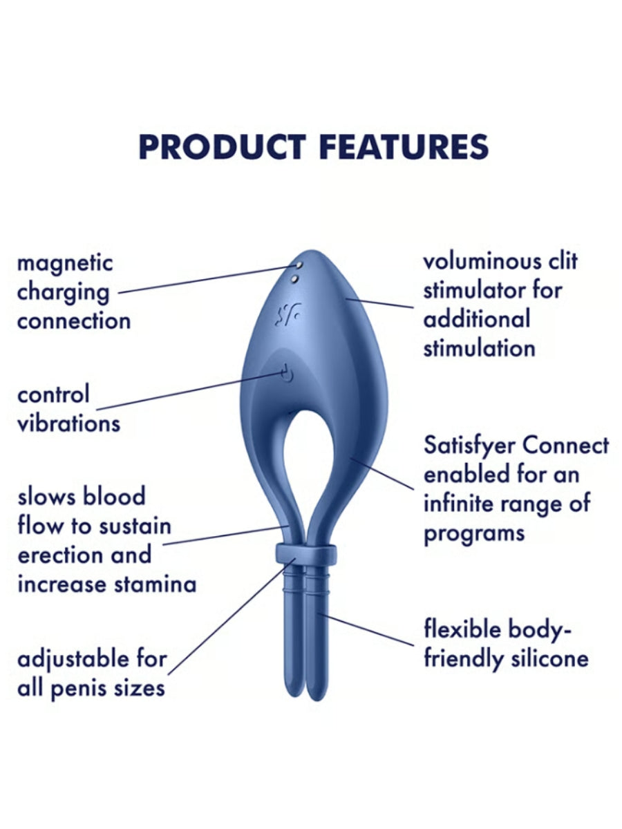 Satisfyer Bullseye Connect Vibrating Cock Ring