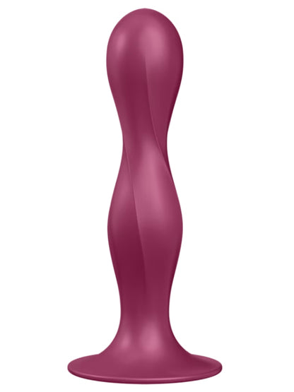Satisfyer Double Ball-R Weighted 6" Dildo Red