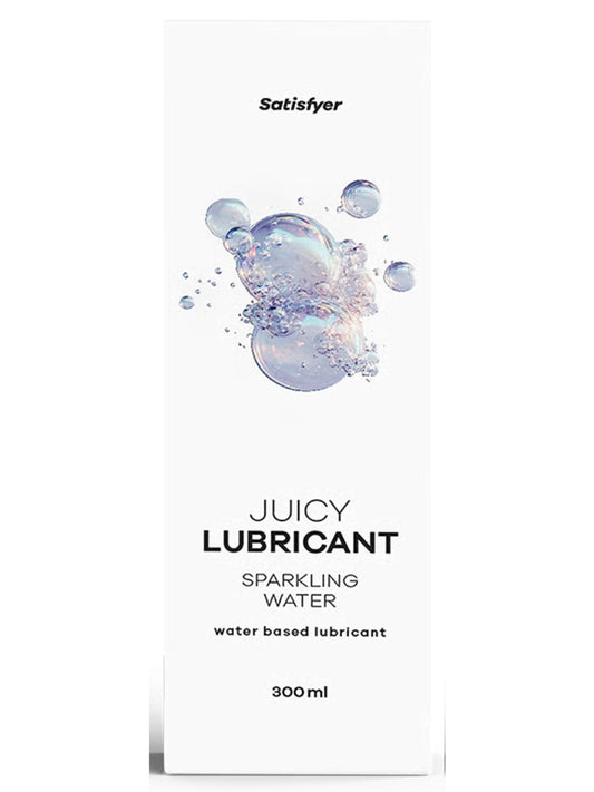 Satisfyer Juicy Sparkling Water Lube in Retail Packing on a White Background