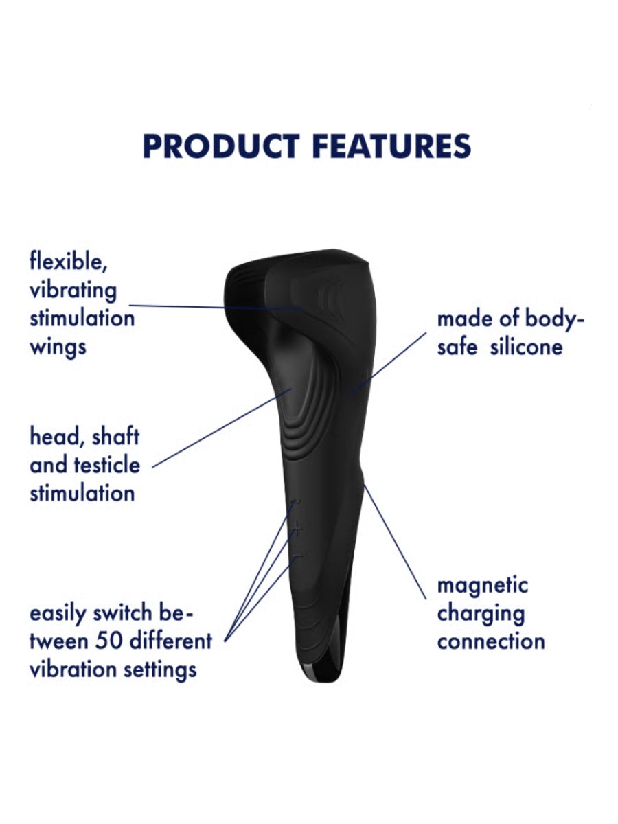 Satisfyer Men Vibrating Wand Masturbator