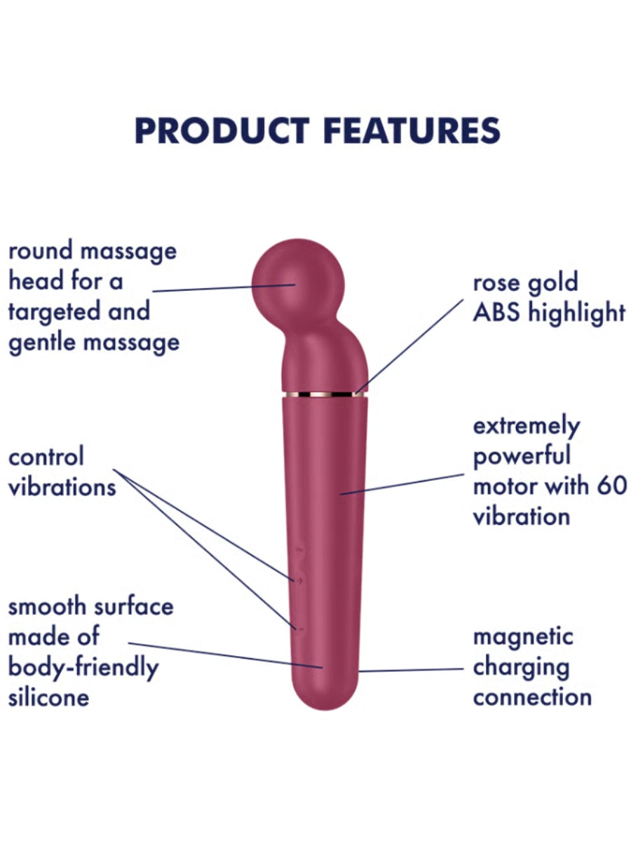 Satisfyer Planet Wand-er Vibrator Berry