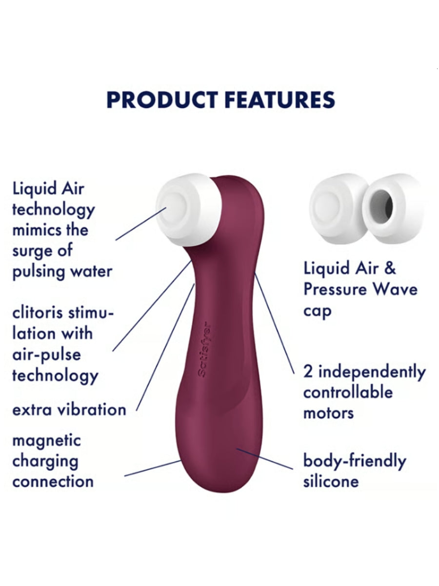 Satisfyer Pro 2 Gen 3 Air Pulse Vibrator Red