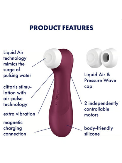 Satisfyer Pro 2 Gen 3 Air Pulse Vibrator Red