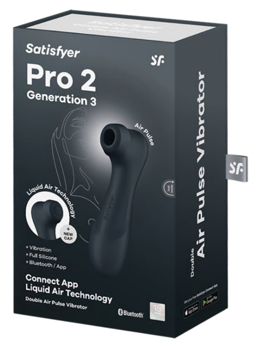 Satisfyer Pro 2 Gen 3 Connect Air Pulse Vibrator Black