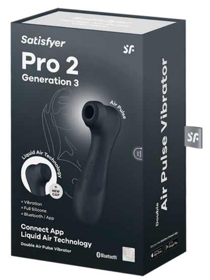 Satisfyer Pro 2 Gen 3 Connect Air Pulse Vibrator Black