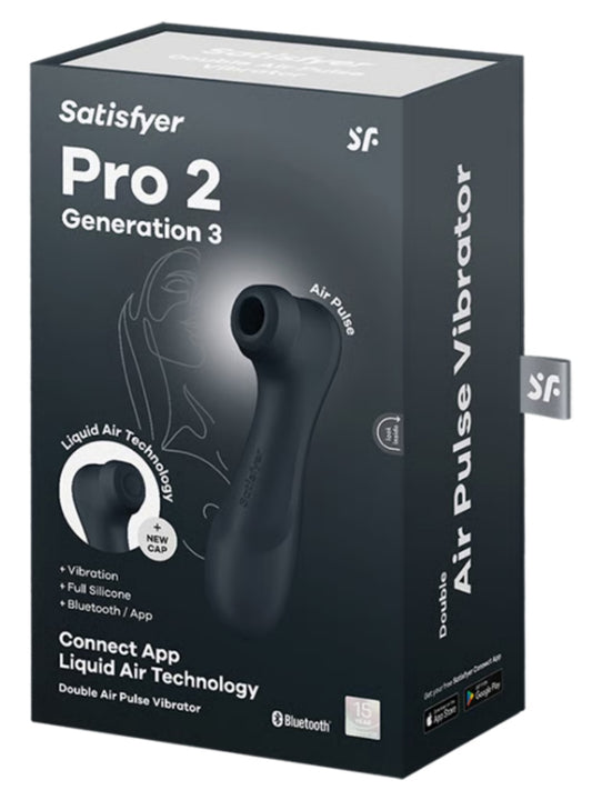 Satisfyer Pro 2 Gen 3 Connect Air Pulse Vibrator Black