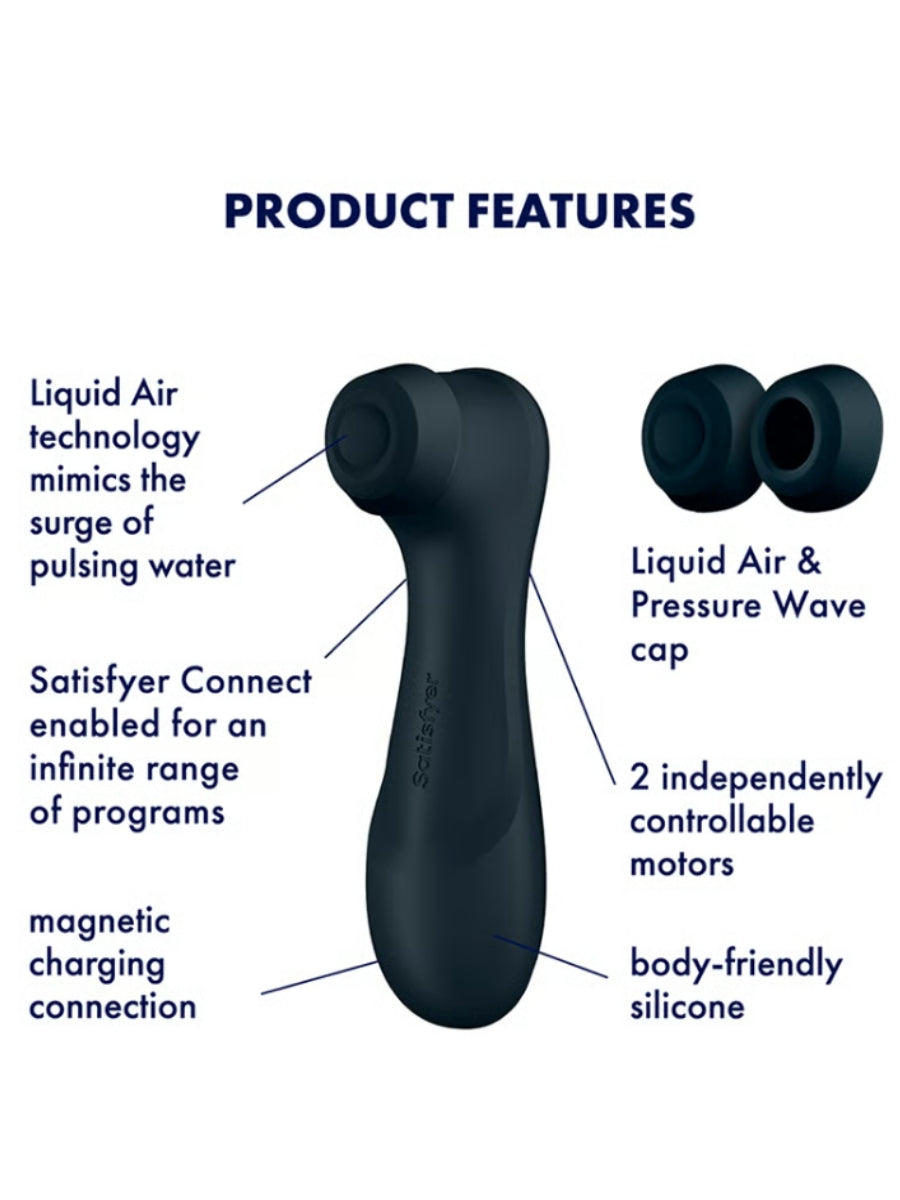 Satisfyer Pro 2 Gen 3 Connect Air Pulse Vibrator Black