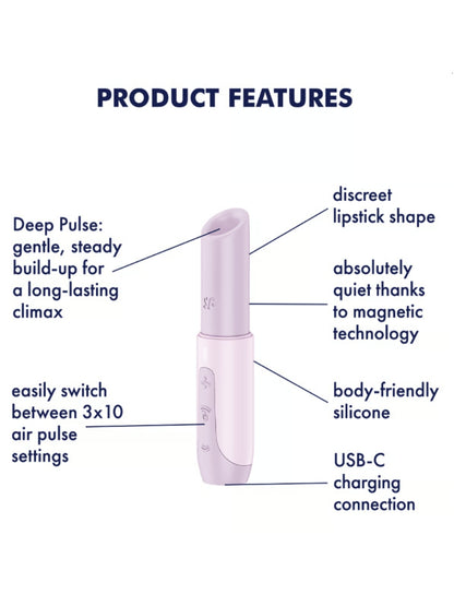 Satisfyer Secret Kiss Air Pulse Clitoral Stimulator