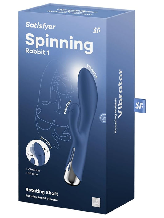 Satisfyer Spinning 1 Rotating Rabbit Vibrator Blue