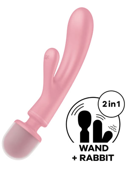 Satisfyer Triple Lover Hybrid Vibrator Pink