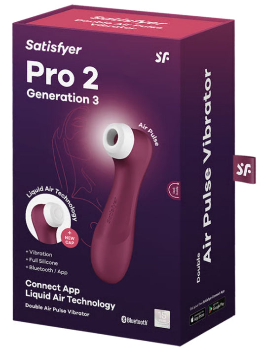 Satisfyer Pro 2 Gen 3 Connect Air Pulse Vibrator Red