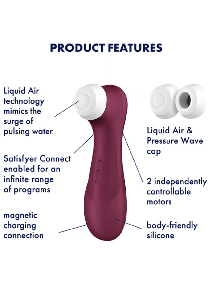 Satisfyer Pro 2 Gen 3 Connect Air Pulse Vibrator Red