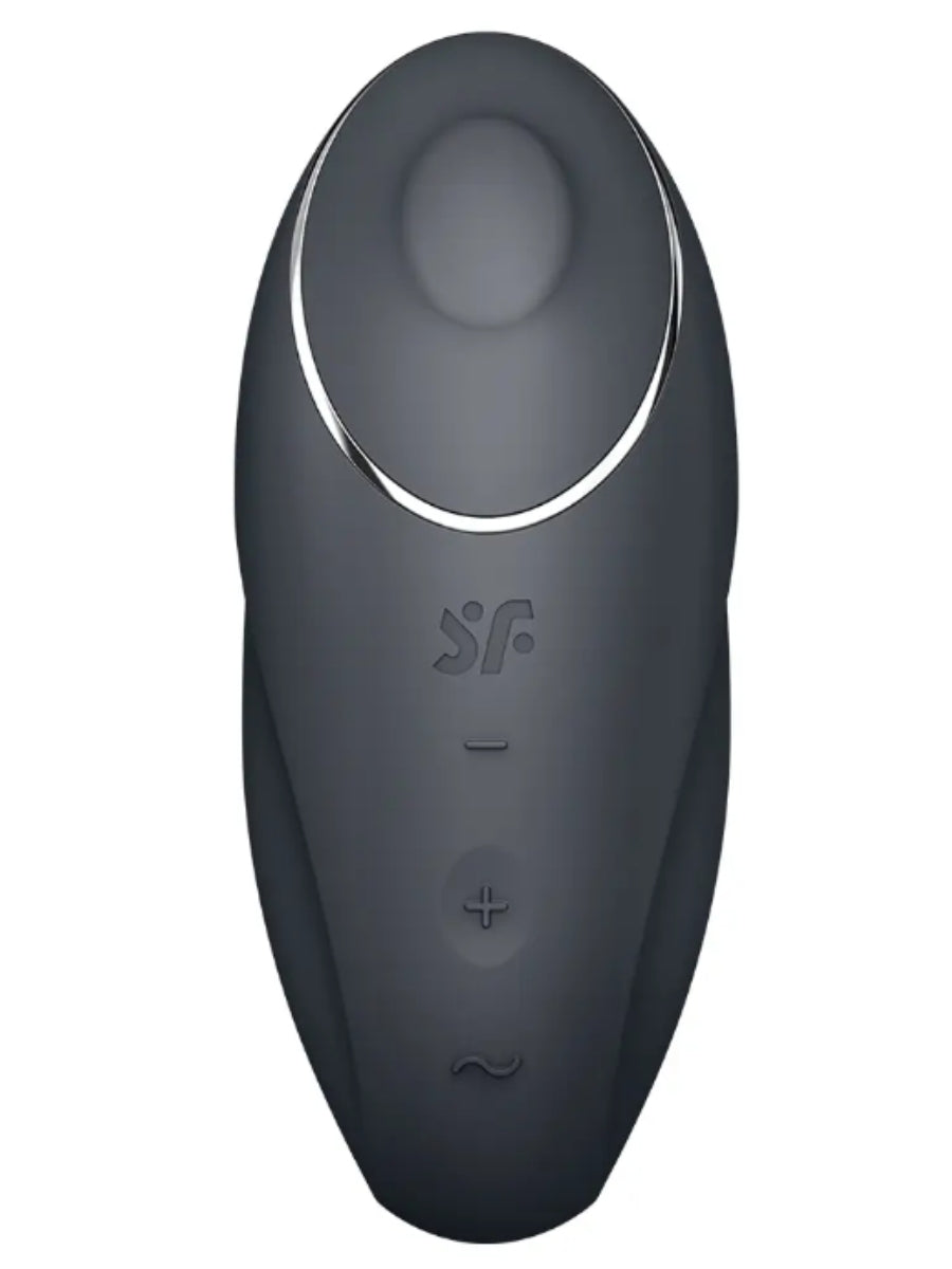Satisfyer Tap & Climax 1 Lay On Vibrator Grey