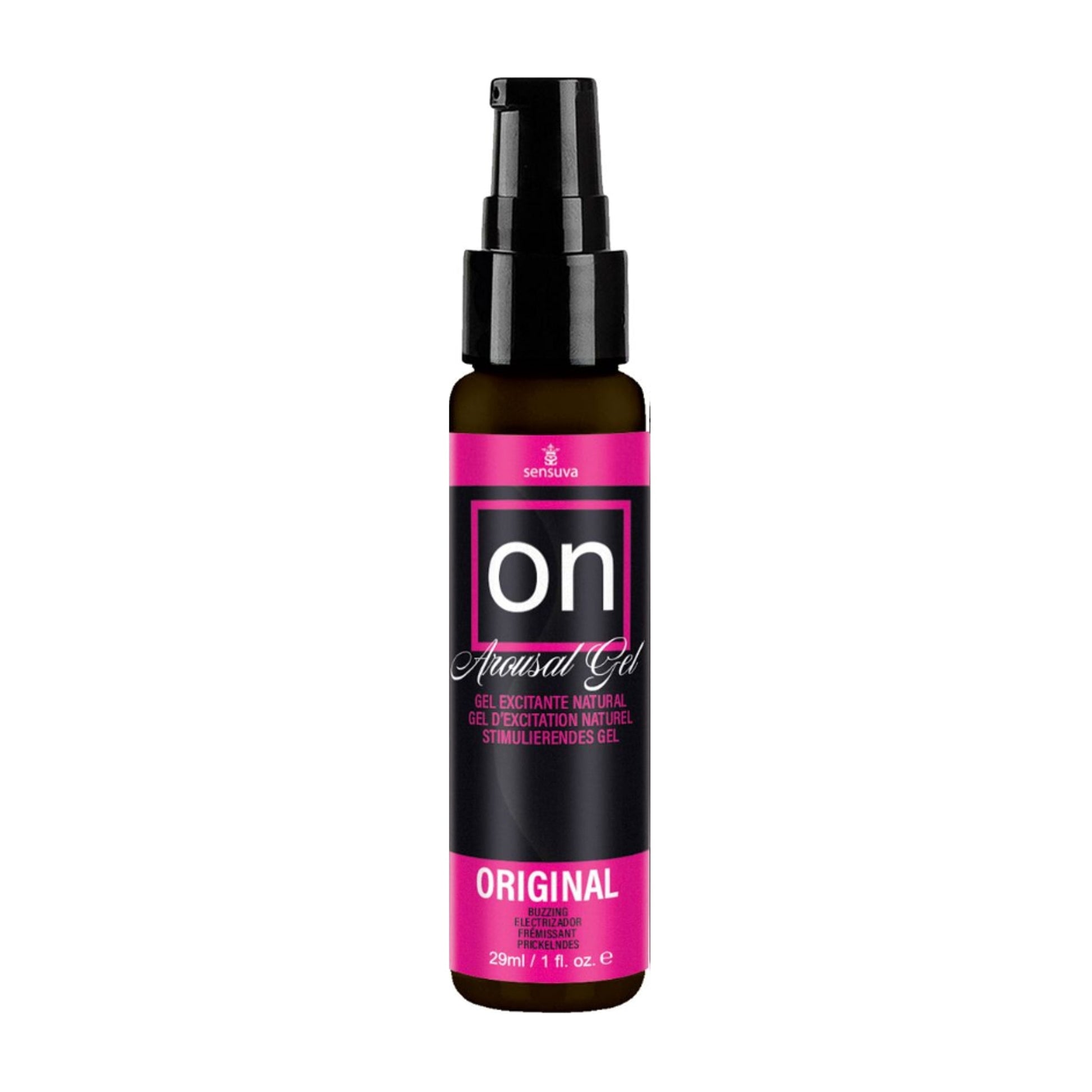 Sensuva On Arousal Gel Original 29ml bottle front view retail packaging