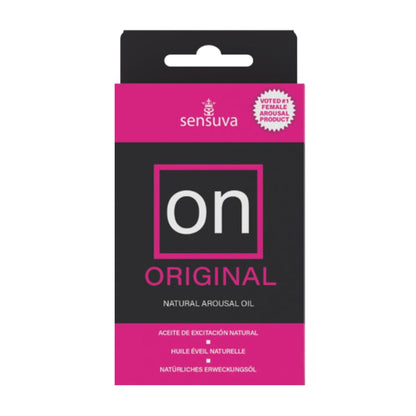 Sensuva On Original Arousal Oil 5ml retail packaging front view