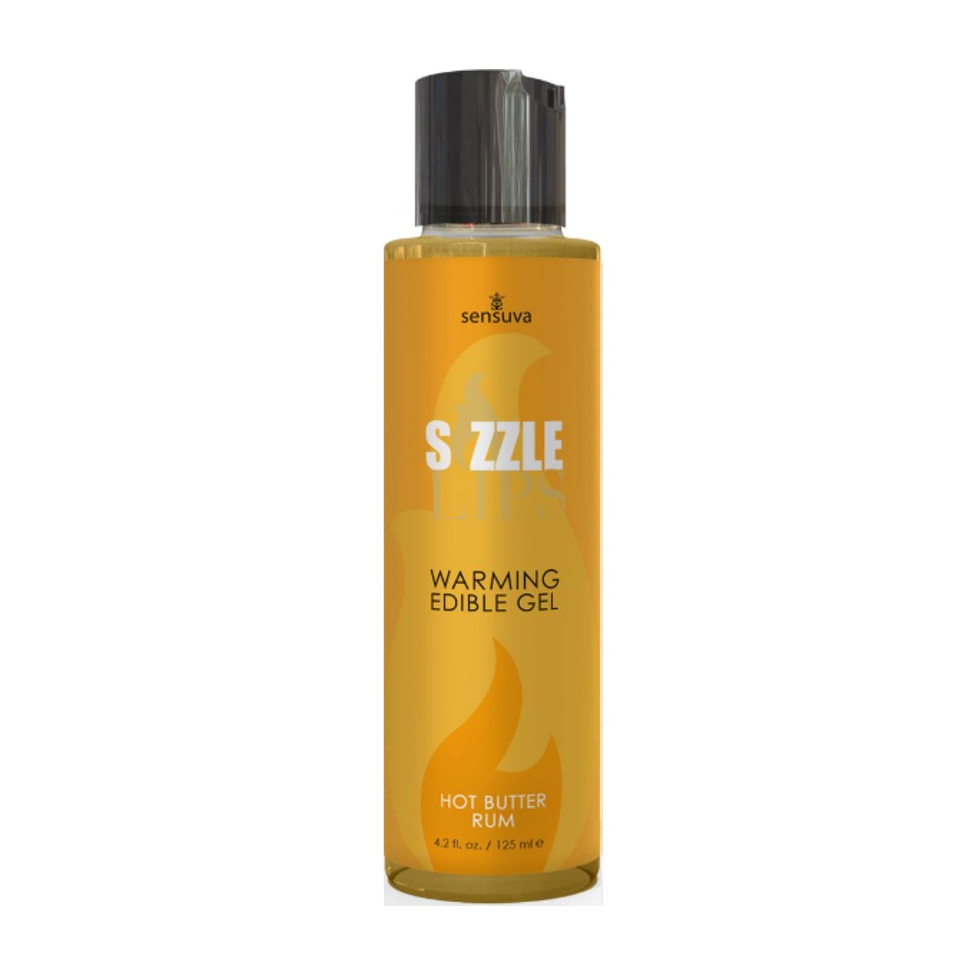 Sensuva Sizzle Lips Hot Butter Rum Warming Gel 125ml retail packaging