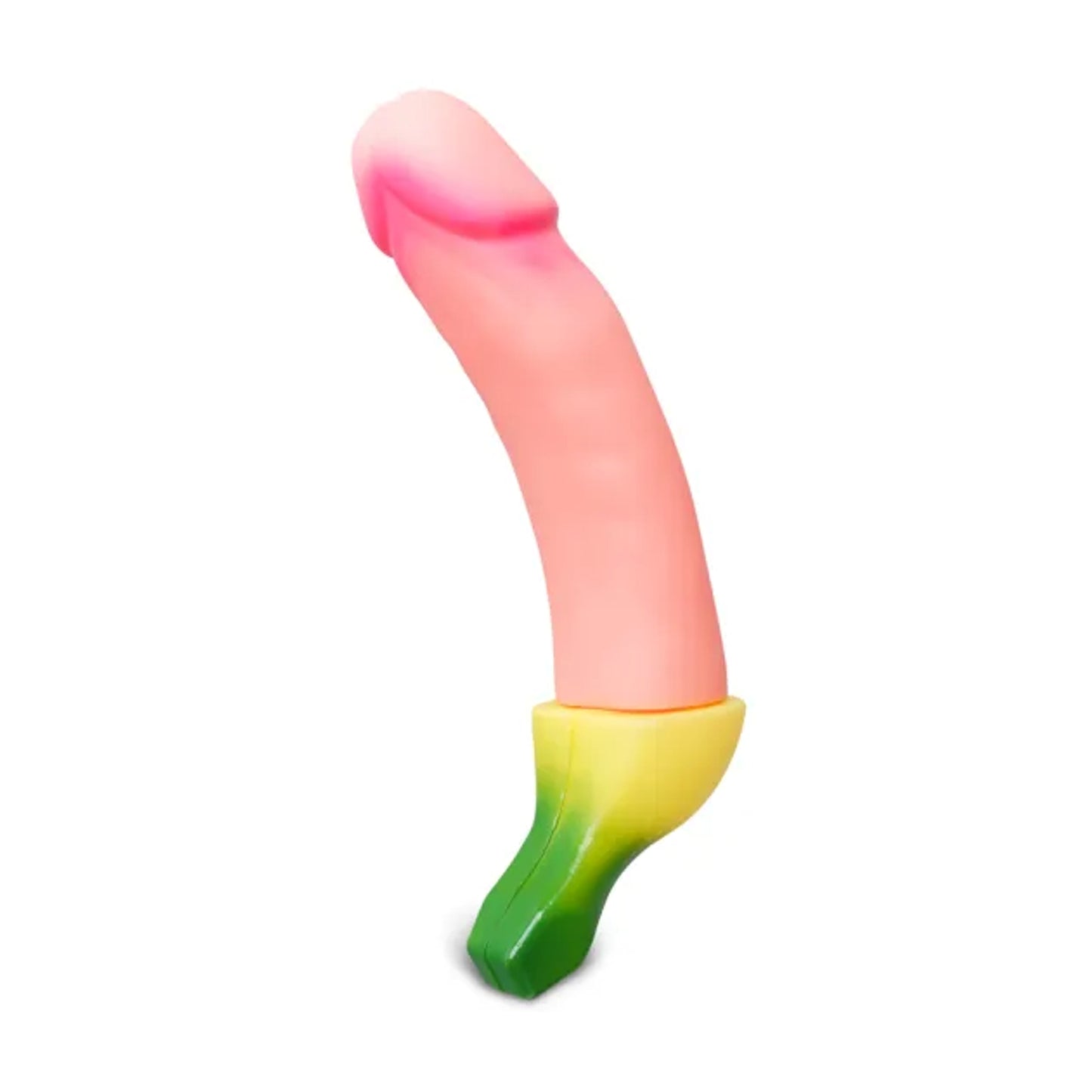 Novelty penis-shaped water pistol standing upright