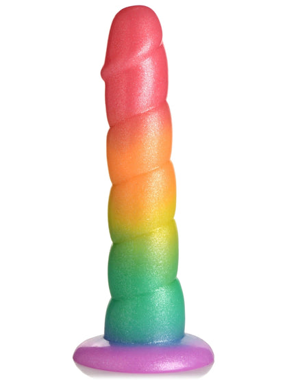 Simply Sweet 6.5" Swirl Rainbow Dildo