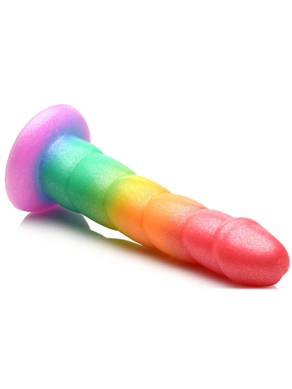 Simply Sweet 6.5" Swirl Rainbow Dildo